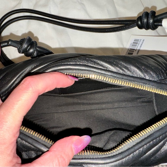 NEW Fiorucci Mella Leather Bag - Black - Picture 2 of 8